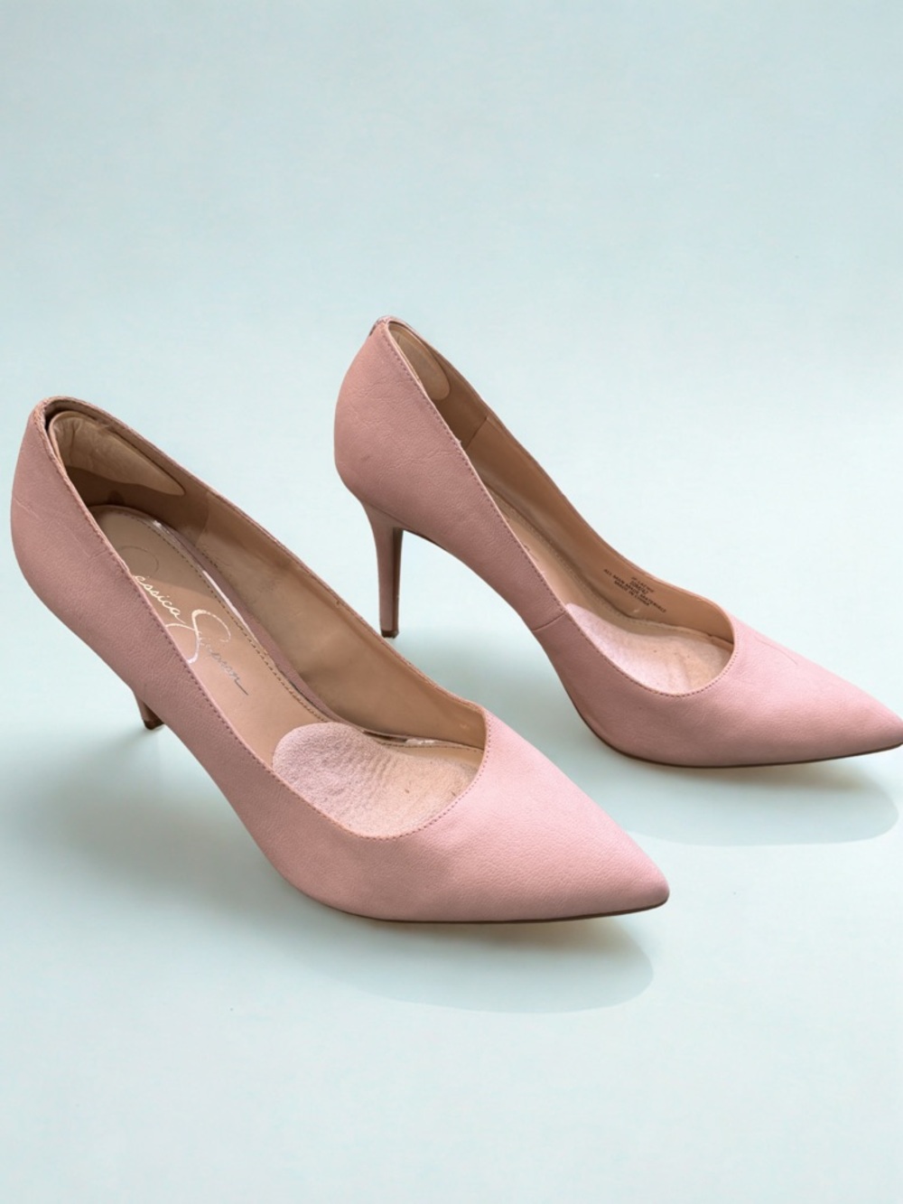 Jessica Simpson Dusty Pink Pointed-Toe Stiletto Pumps